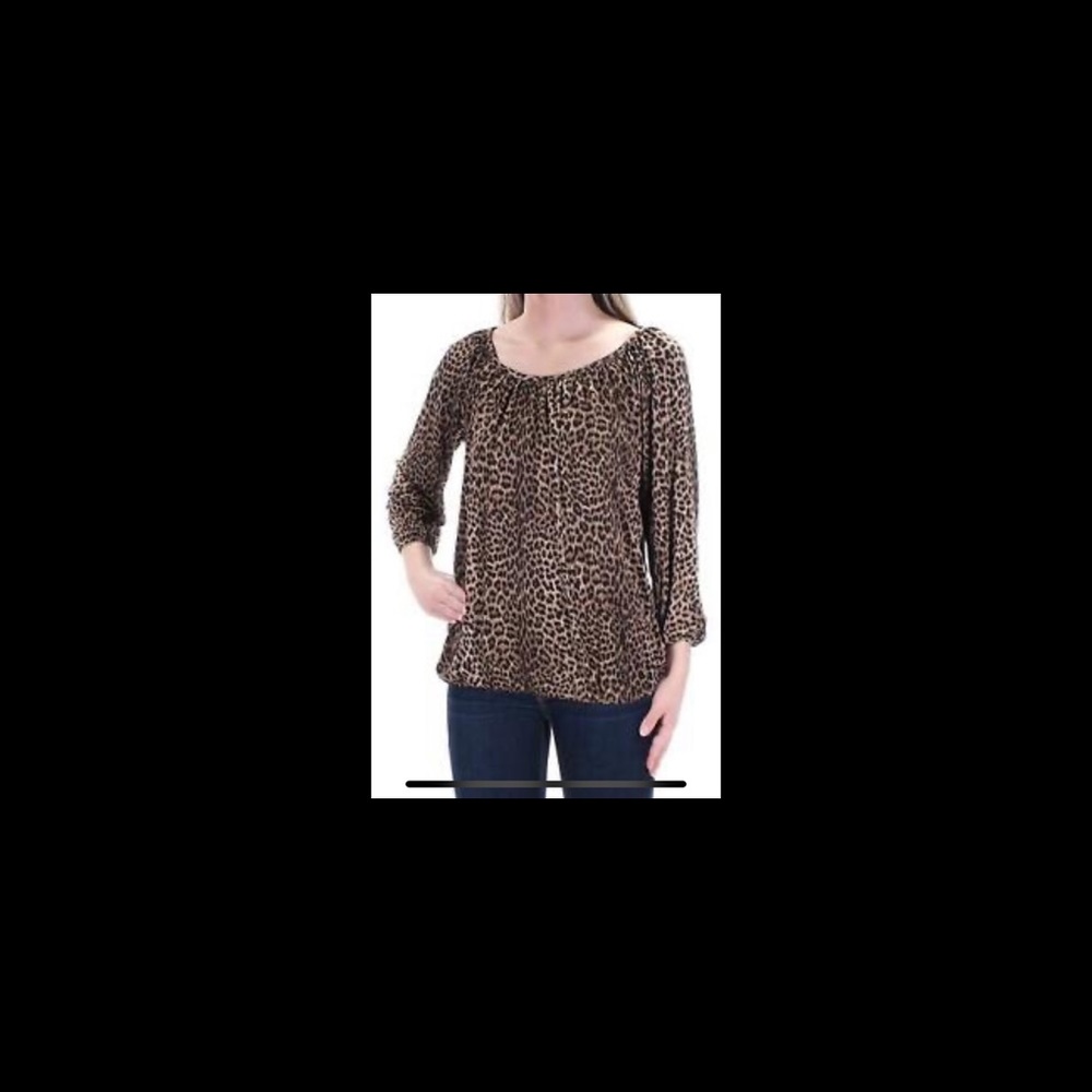 Michael Kors animal print top - Picture 2 of 7